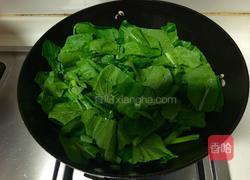海米炒油菜的做法图解4