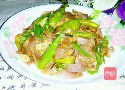 尖椒炒腊肉的做法图解4