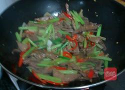 芹菜炒猪肝的做法图解9