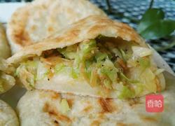 包菜虾皮饼的做法图解19