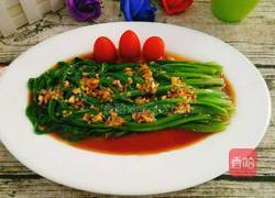 白灼油麦菜的做法图解8