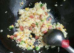 玉米火腿蛋炒饭的做法图解7