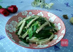 蒜苗炒香干的做法图解8