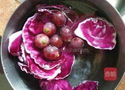 紫甘蓝+水果沙拉的做法图解3