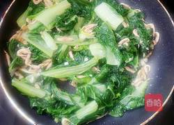 耗油虾米小白菜的做法图解3