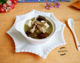 肉丝豆腐猪血汤[图]
