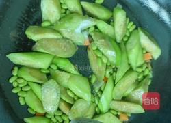毛豆丝瓜的做法图解3