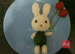 萌小兔早餐拼盘的做法图解4