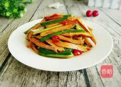 豆腐干炒蒜苗的做法图解8