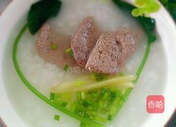 葱花猪肝粥的做法图解6