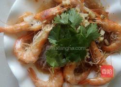 蒜茸蒸开边虾的做法图解6