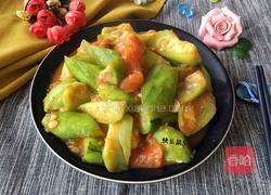 丝瓜炒西红柿的做法图解7