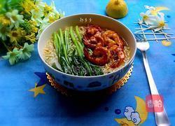 蚝油鲜虾汤面的做法图解7