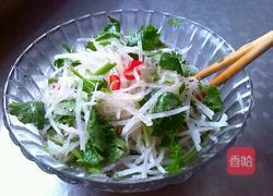 酸辣香菜萝卜丝儿的做法图解4