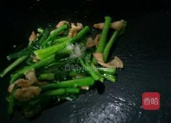 菜心炒肉的做法图解7