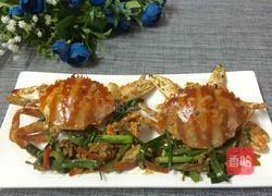 姜葱炒螃蟹的做法图解8