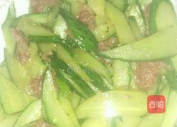 黄瓜炒腊肠的做法图解5