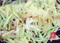 土豆丝炒菜梗的做法图解9