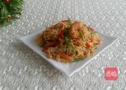 蛋炒方便面的做法图解6