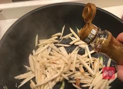 茭白荀炒虾仁的做法图解5