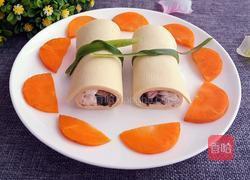 豆腐皮蟹肉卷的做法图解11