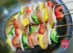 电饼铛烤鸡肉串的做法图解4