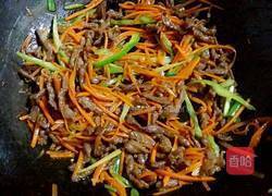 胡萝卜炒牛肉丝的做法图解9