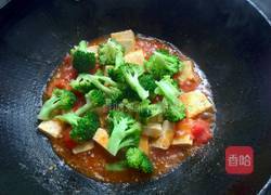 西红柿豆腐炒西兰花的做法图解11