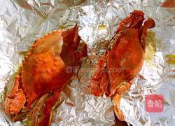 锡纸烤蟹的做法图解8