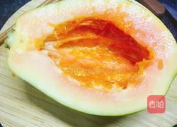 牛奶木瓜冻的做法图解3