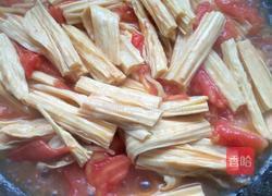 西红柿烧腐竹的做法图解7