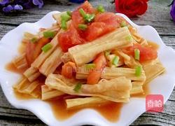 西红柿烧腐竹的做法图解9