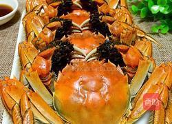 清蒸河蟹的做法图解4