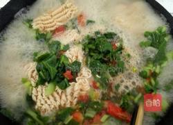 小白菜泡面的做法图解6