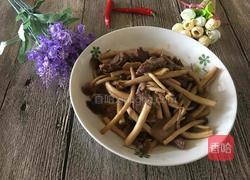 茶树菇炒牛肉的做法图解6