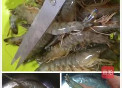 蒜蓉粉丝娃娃菜蒸开边虾的做法图解3