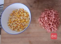 玉米火腿粥的做法图解2