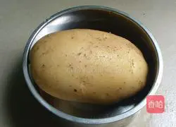 Illustration of how to make ham and mashed potatoes 1