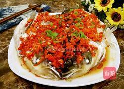 清蒸剁椒鱼头的做法图解8