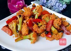 豆豉酱爆有机花菜的做法图解14