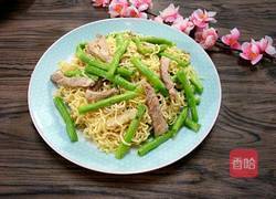 豆角肉丝炒面的做法图解8