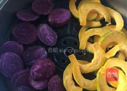 南瓜紫薯馒头的做法图解1