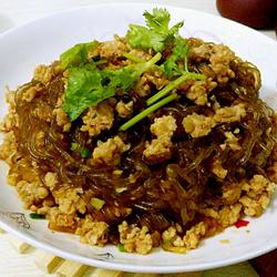 肉沫烧粉条