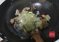 猪肝炒粉皮的做法图解6