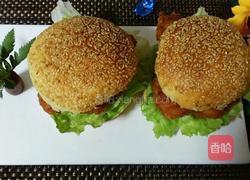 香辣鸡腿汉堡的做法图解15