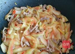 西瓜皮炒肉丝的做法图解7