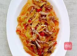 西瓜皮炒肉丝的做法图解8