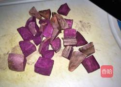紫薯花生米糊的做法图解1
