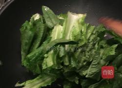 豆鼓油麦菜的做法图解3