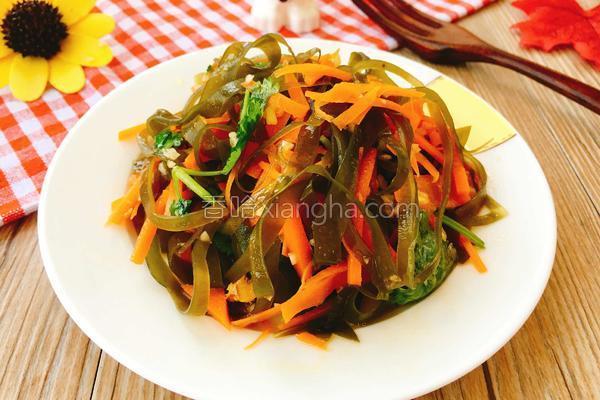凉拌胡萝卜海带丝